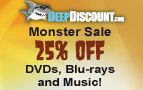 DeepDiscount.com's Monster 25% Off Sale
